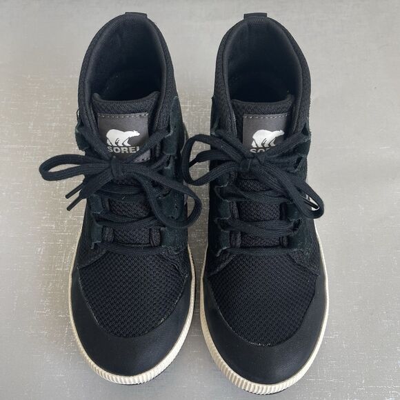 Sorel Women's 7 Out N About III Mid-Top Boots Sneakers Waterproof Black - Picture 3 of 13